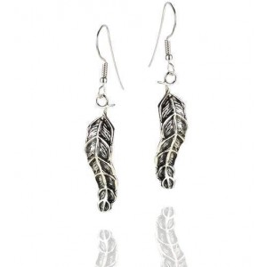 Feather Sterling Silver Earrings by Rafael Jewelry Earrings