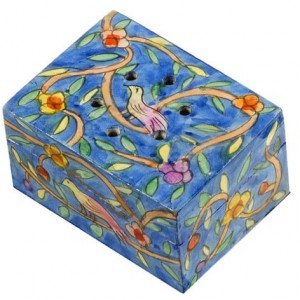 Yair Emanuel Havdalah Spice Box with Oriental Design (Includes Cloves) Shabat