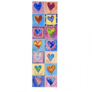 Yair Emanuel Decorative Bookmark with Hearts