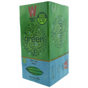Wissotzky Tea – Green Tea Spearmint (25 1.5g Packets) Despensa Israelí