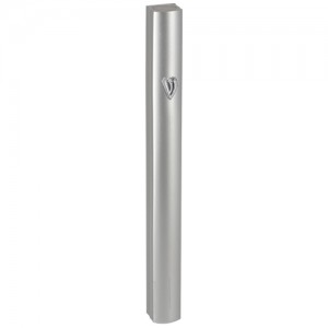Matte Mezuzah with Small Hebrew Letter Shin and Smooth Surfaces