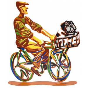 David Gerstein Country Ride Bike Rider Sculpture David Gerstein Art
