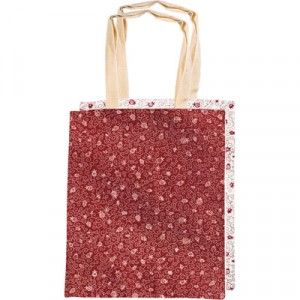 Two-Sided Pomegranate Yair Emanuel Simple Bag in Red and White Accesorios Judíos
