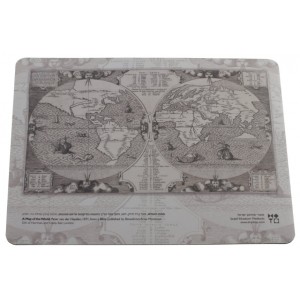 Mouse Pad with Detailed Benedictus Montonus World Map Stationery