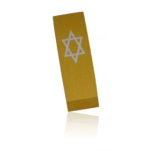 Gold Star of David Car Mezuzah by Adi Sidler Default Category