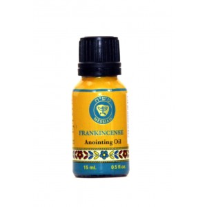Frankincense Anointing Oil in Cobalt Blue Glass Bottle (15ml) Cosmeticos del Mar Muerto