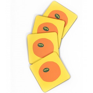 Jaffa Oranges Coaster Set (4 Pcs.) by Barbara Shaw Vaisselle
