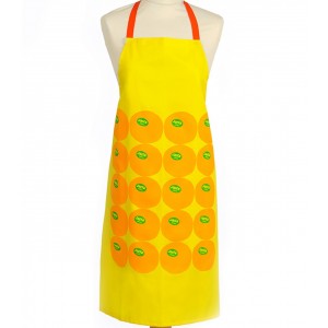 Yellow Cotton Apron with Jaffa Oranges by Barbara Shaw Aprons and Oven Mitts