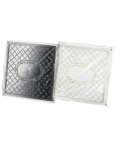 10cm Outlet Covers in Silver and White Plastic with 24 Pieces and Case Artículos para la Sinagoga