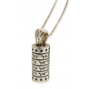 Cylinder Pendant with Names of the Archangels  Joyería Judía