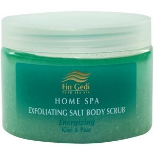 Energizing Salt Body Scrub with Kiwi & Pear (455gr) Cosmeticos del Mar Muerto