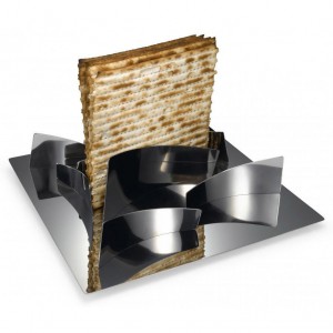 Laura Cowan Modular Matzah Plate in Stainless Steel & Anodized Aluminum Pesaj
