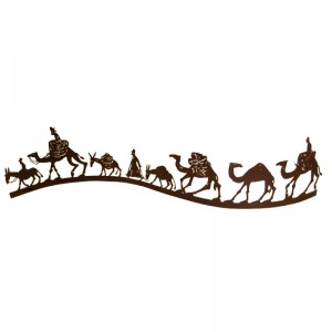 David Gerstein Large Silk Way Camel Caravan Sculpture Decoración para el Hogar 