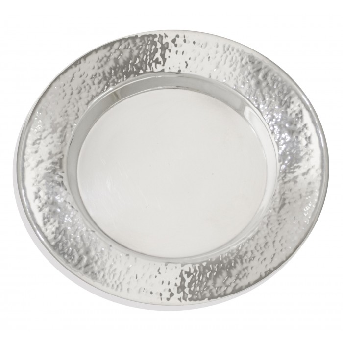 Sterling Silver Plate in Hammered Design Nadav Art