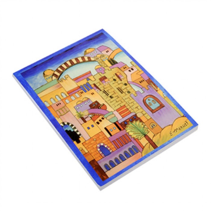 Writing Pad with a Scene of Jerusalem by Yair Emanuel