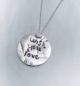 Wish You Love Pendant in Sterling Silver