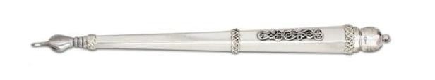 Classic Torah Pointer in Sterling Silver with Filigree Design by Nadav Art