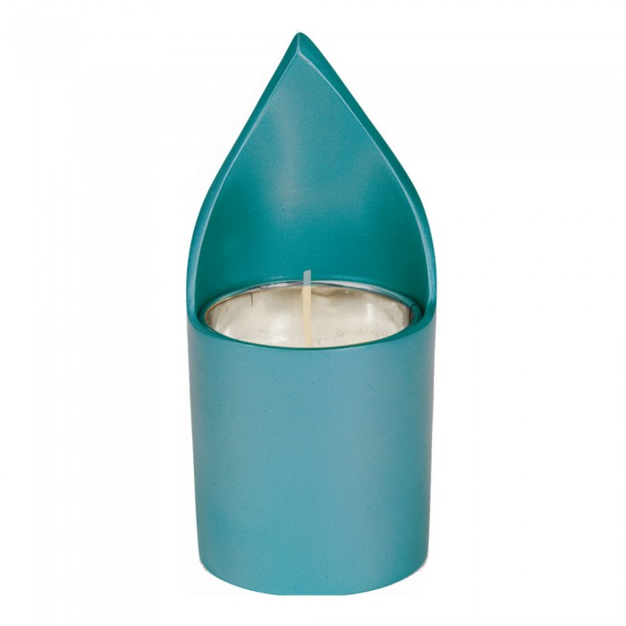 Turquoise Memorial Candle Holder by Yair Emanuel