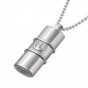 Sterling Silver & Rhodium Mezuzah Pendant with Shin by Estee Brook