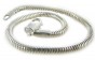 Sterling Silver Charm Snake Bracelet