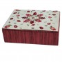 Yair Emanuel Embroidered Jewellery Box With Pomegranates in Red