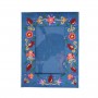 Picture Frame by Yair Emanuel with Pomegranates and Flowers in Raw Silk