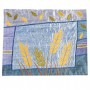 Yair Emanuel Challah Cover with Bundles of Wheat in Raw Silk