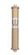 Gold Rounded Mezuzah with Curved Mezuzah (10.2cm)