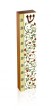 Pomegranate Floral Designed and Spirals Mezuzah with Modern Style Shin