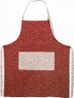 Yair Emanuel White and Red Womens Apron with Pomegranate Pattern 