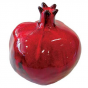 Small Red Ceramic Pomegranate by Yair Emanuel