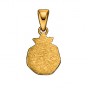 14k Yellow Gold Pomegranate Pendant with Traditional Design