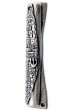 Silver Plated Mezuzah Cover with Jerusalem Scenery Wrapping