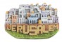 Ceramic Magnet with Jerusalem and Old City and Large English Text