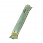 Brass Mezuzah with Hebrew Letter Shin, Patina Mosaic and Large Flower