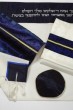 Woolen Tallit with Royal Blue Band with Gold Stripe by Galilee Silks