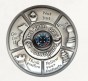 Silver Compass Ornament with English Text and ‘Simon Says’ Game Design