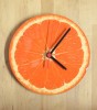 Jaffa Orange Slice Laminated Print Analog Clock by Barbara Shaw