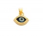 Evil Eye Gold Plated Pendant with Zircon Stones