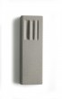 Mezuzah in Gray Concrete with Engraved Hebrew Shin