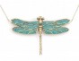 Dragonfly Pendant in Turquoise -Adina Plastelina