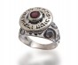Ring with Granite Stone and Kabbalistic Prayer
