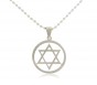 Star of David in Circle Necklace