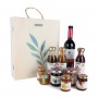 Lin's Farm All-Natural Gift Box Assorted Healthy Spreads and Wine