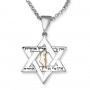 No Other Land Star of David Necklace Made From Sterling Silver and Gold