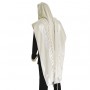 White and Silver Or Tallit